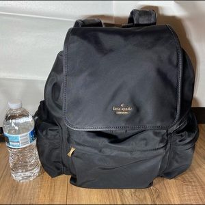 Kate Spade Large Black Nylon Backpack